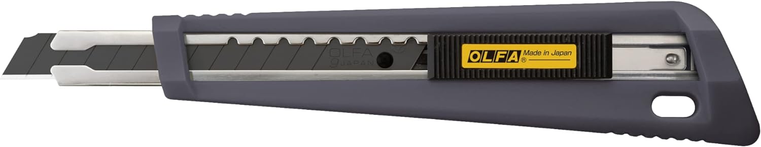 Close-Up of OLFA NA-1 Utility Knife’s Anti-Slip Rubber Handle