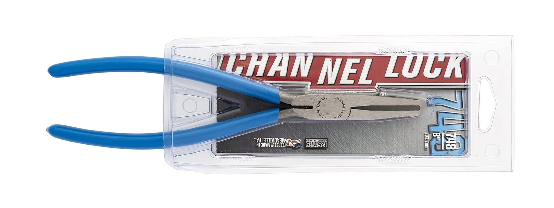 The durable and precise Channellock 748 8-Inch Long Reach End Cutting Pliers.