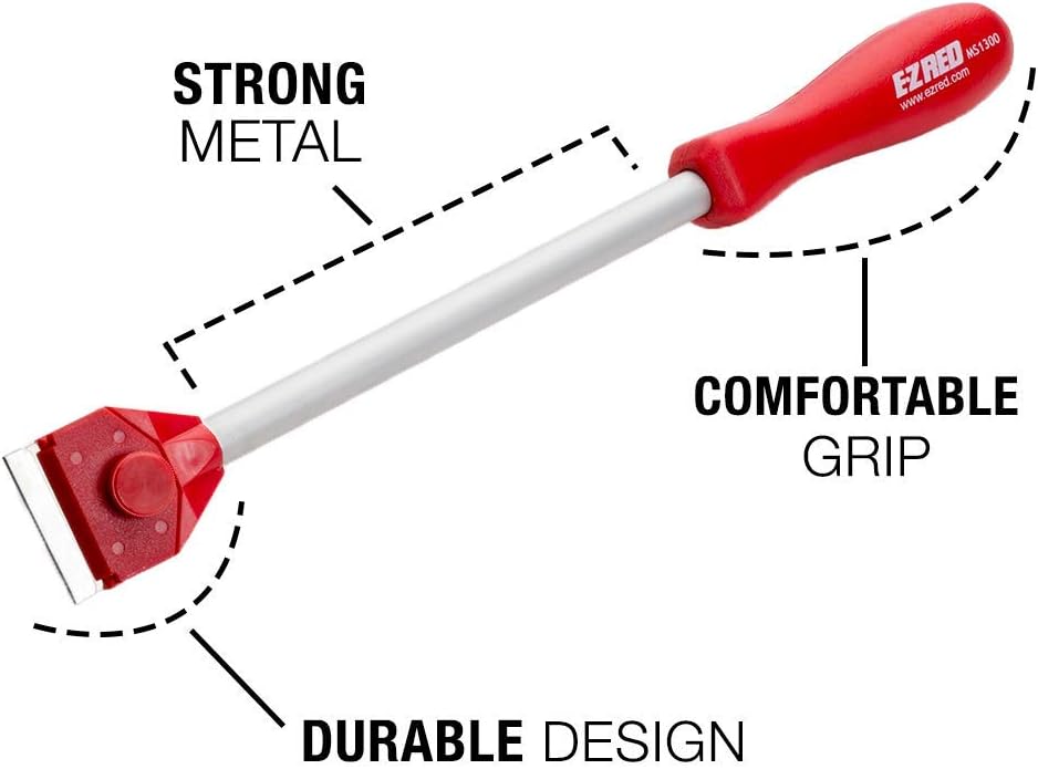 The EZ RED MS3000 Monster Scraper Kit offers a durable, ergonomic handle and versatile blade options.