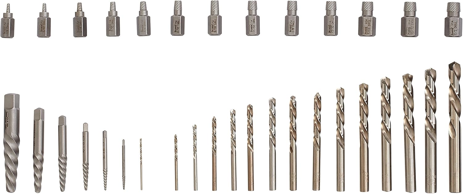 The IRWIN Hanson Screw Extractor Set ensures precision and reliability in every use, ideal for stubborn bolts and screws.