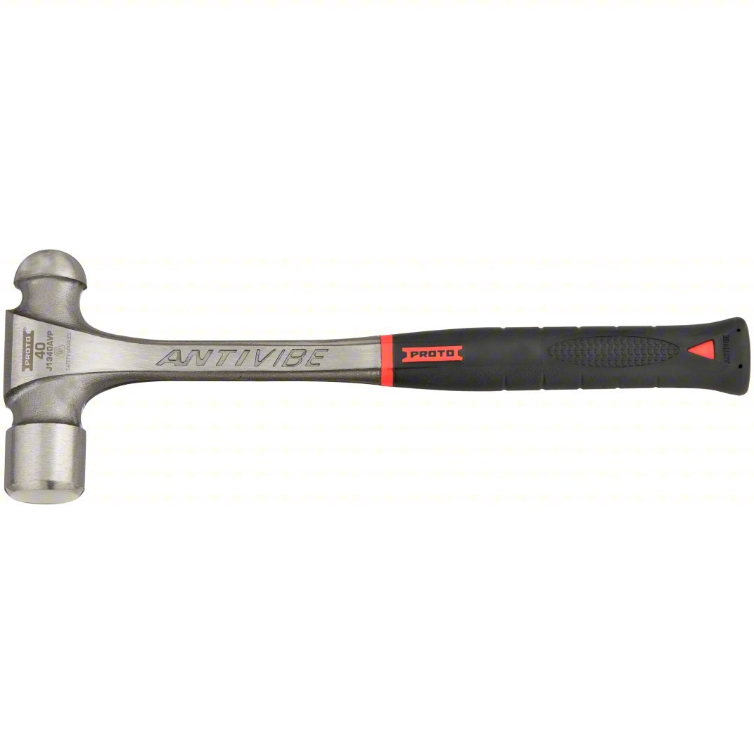 The Proto Anti-Vibe Steel Ball Pein Hammer 48 oz is designed for durability and reduced vibration.