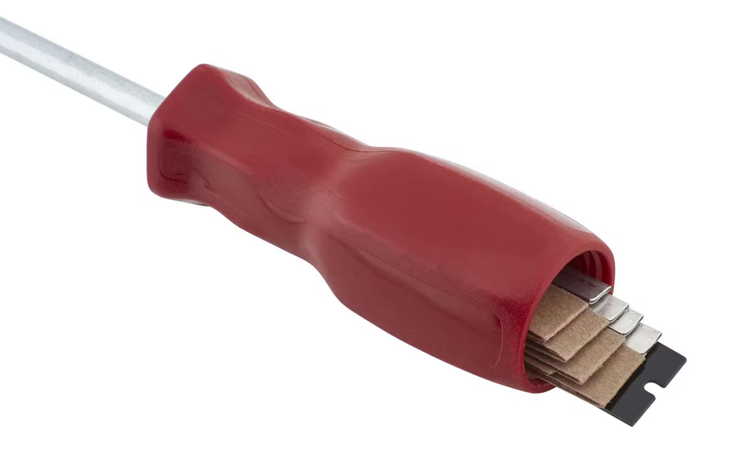 The Lisle 52000 Razor Blade Scraper effortlessly removes adhesive residue and tough debris.